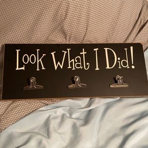 LOOK WHAT I DID! Wall hanger that can display the most important things